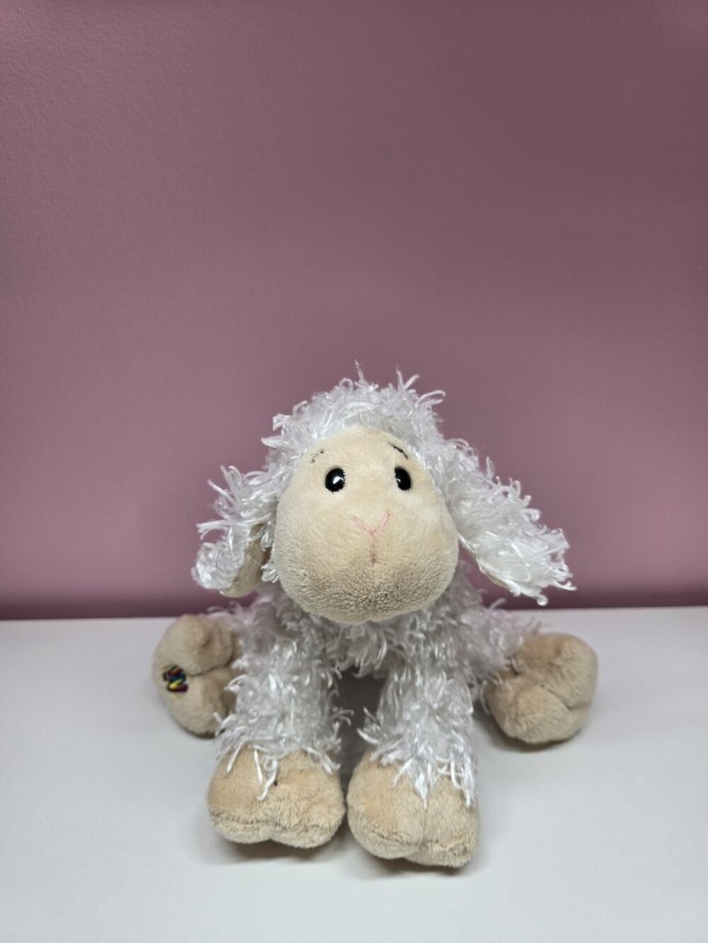 Ganz Webkinz White Lamb Stuffed Plush No Code- Retired HM201 Stuffed Animal Toy